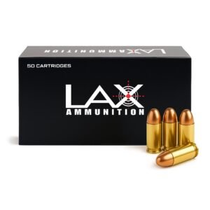 LAX Ammunition 45 ACP Ammo- 230 Gr Round Nose (RN) small primer, 50 rounds, Remanufactured